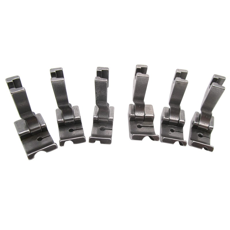CKPSMS Brand -#P69LH+P69RH Set of High Shank Hinged Piping Feet Compatible with/Replacement for JUKI Brand Brother Brand Singer Brand Industrial Single Needle Sewing Machine(P69RH+P69LH 1/8+3/16+1/4) - Image 1